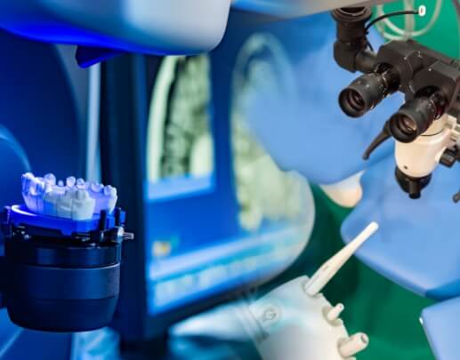 Closeup of advanced dental technology